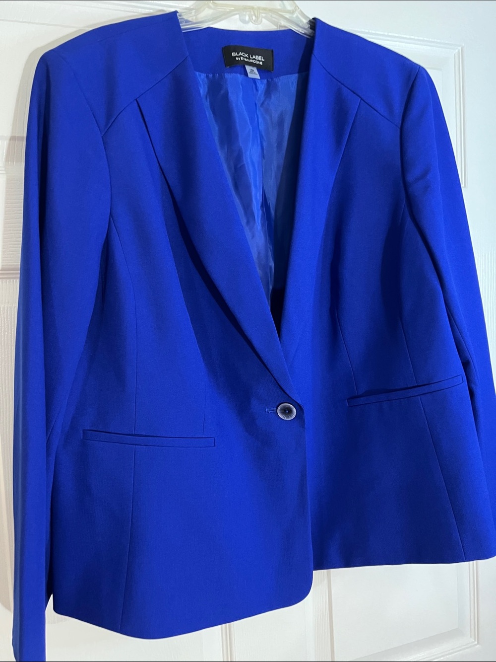 Black Label Cobalt Blue Single-Button Blazer